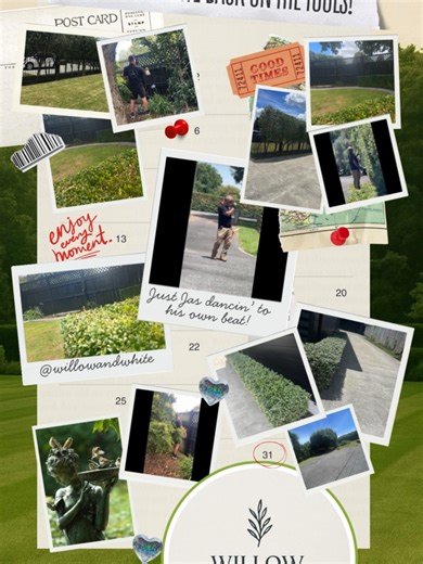 Back on the Tools 2026 This week it’s lawns, hedges, gutter cleaning and fence painting (YES we now paint fences & stain deckings). Jas has a new @stihlshopcambridge tool and has officially entered his interpretive hedge era. Tall hedges are now being approached with full body engagement, dramatic pauses, and movements best described as “emotionally committed.” It’s less garden maintenance and more avant-garde performance. The hedges are confused. The neighbours are entertained. Jas is thriving.