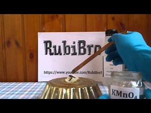 Воспламенение изопропилового спирта оксидом марганца 7