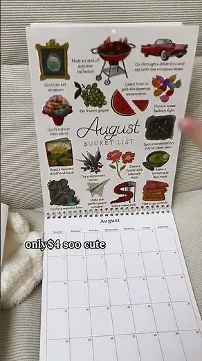 2025 Bucket List Calendar: Stylish Goals & Free Stickers #giftguide