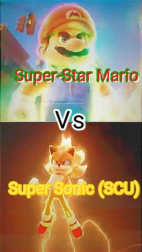Super Sonic (STH 2-3) Vs Super-Star Mario (SMBM) #sonicthehedgehog2 #sonicthehedgehog3 #smbg
