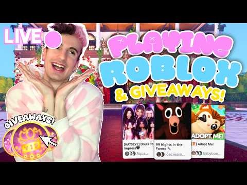 🔴 LIVE - PLAY ROBLOX WITH ME & WIN GIVEAWAYS! COME JOIN!