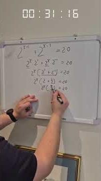 Can You Solve This Exponential Equation Faster Than Me?