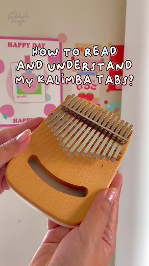 Replying to @chin🧃 #kalimbalesson : how to read and understand my #kalimbatabs ? | #kalimba from @Umbra 💕