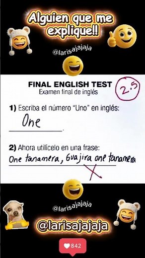 🇬🇧😂 Examen de inglés nivel: ¡Guajira one tanamera! 🎶