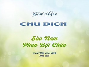 Phần giới thiệu - Chu Dịch - Phan Bội Châu