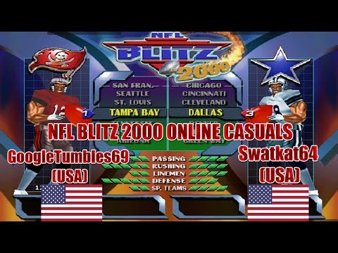Fightcade - NFL Blitz 2000 - GoogleTumbles69 (49ers) vs. Swatkat64 (Cowboys) - No commentary