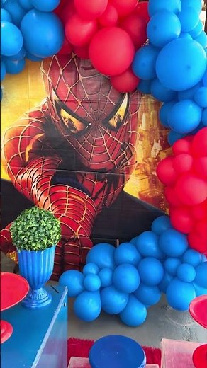 Decoração Homem Aranha #arcodesconstruido #festainfantil #decoracaodefestainfantil #party