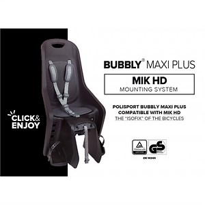 New Bubbly Maxi Plus Child Bike Seat with MIK HD