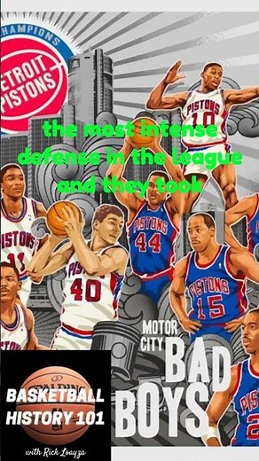 How the Pistons Became the BAD BOYS