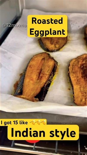 Roast eggplant with Indian spices #india #food #easyrecipes #viral #viralvideo #viralshorts
