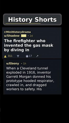 The firefighter who invented the gas mask by diving in #draggedworkers