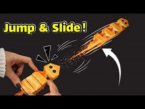 Can a Paper Snake Really Jump AND Slide? Let’s Find Out🐍| How To Make Origami JUMPING Slideing Snake