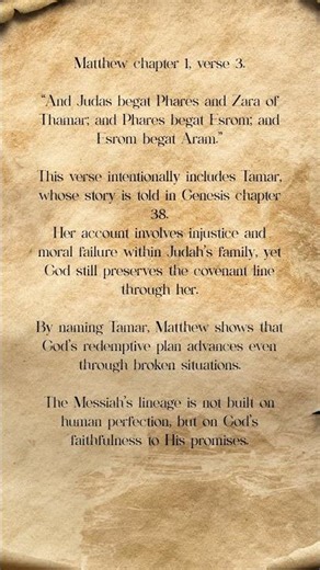 Matthew 1:3 Explained | The Scripture Scroll #bible #biblestudy #scripture