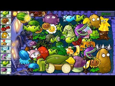 PVZ MOD MENU | Giant Plants Gameplay Survival Night #7