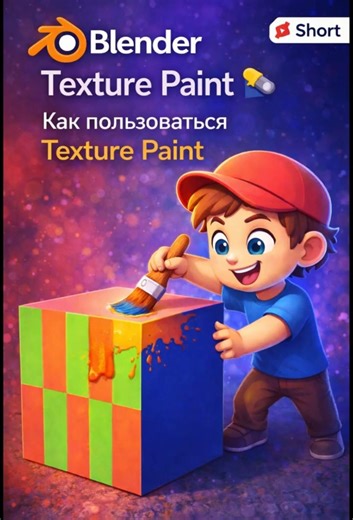 Blender Texture Paint 🎨 Рисуем текстуру прямо на модели