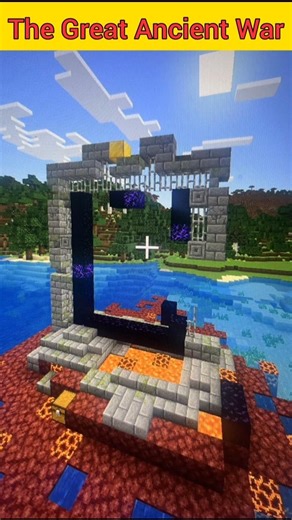 How Ruined Portal Created 😧 । war between nether and over world। minecraft mistry
