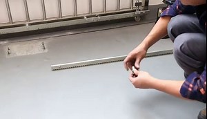 Automatic Sliding Gate Opener 4400LBS B Rack Driven with 2 Remote Controls Infrared Sensor, Electric Rolling Driveway Slide Gate Motor, Complete Security Operator Kit for Gates Up (4400LBS)