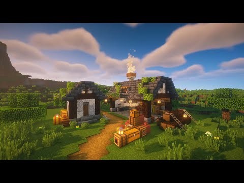 Minecraft: How to build medieval blacksmith house for starter | Tutorial