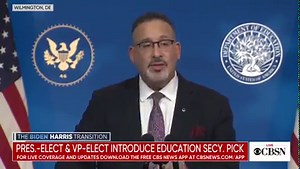 Miguel Cardona, Biden's education secretary nominee, speaks about the need for greater equity in educational opportunities: "For too many students, public education in America has been a wilted rose — neglected, in need of care. We must be the master gardeners who cultivate it." Watch his full address: https://cbsn.ws/3aClIGd | CBS News