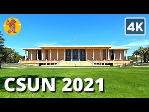 CSUN Campus Walking Tour 2021 | 4K Ultra HD | 🔊 Binaural Sound