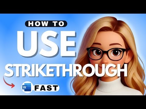 How to Use the Strikethrough Text Option in Microsoft Word 365 - 2025