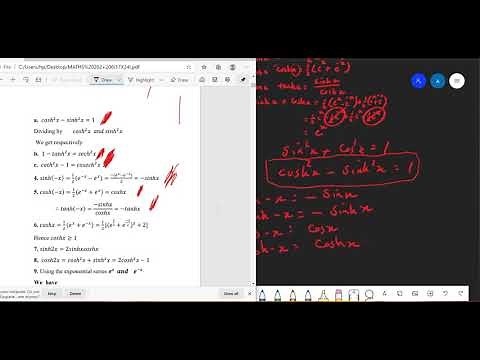 1) MATH 206 HYPERBOLIC FUNCTIONS (1)