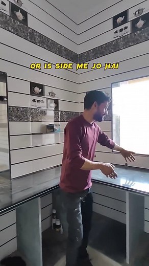 Black Granite Kitchen Platform Design For Home || #kitchen #design #modularkitchen #interiordesign #reelfb #fbreels | Mukesh Kajla Samer