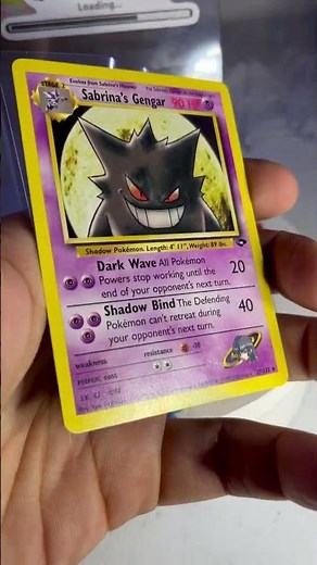 Sabrina’s Gengar 🤓🥷🏼🔥😈 #pokemon #pokemoncards #tcgpokemon #pokemoncommunity #tcg #ecdispo #rare