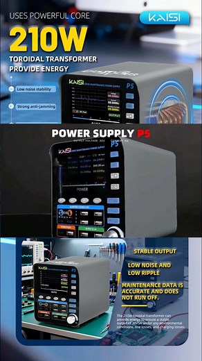 Kaisi P5 High-Performance Linear Powersupply,a 3-in-1 device for repairing,testing,and charging! #news #NewArrival #iphone #phonerepair #phonerepairshop #phonerepairtools #wholesale #factoryprice #powersupply #Kaisitools | Kaisi Global Tools