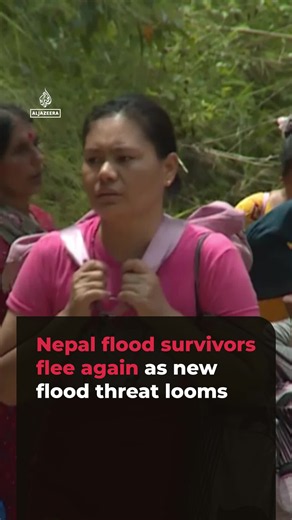 Al Jazeera’s Barnaby Lo reports from flood-hit Bidur, Nepal, as residents grab their belongings and flee towards higher ground amid warnings of another flash flood. Relief workers have also been ordered to evacuate, disrupting the search for the missing.