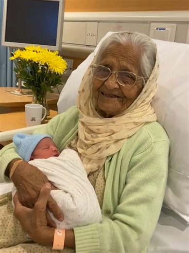 100-Year-Old Woman Welcomes Newborn Baby