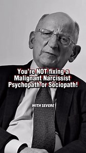 Treating most personality disorders is possible, even when speaking of a pathological narcissist (NPD). However when dealing with a Malignant narcissist, psychopath or sociopath (ASPD), THEY are highly resistant to treatment as Dr. Otto Kernberg explains. #narcissist #malignantnarcissist #malignant #psychopath #sociopath #drottokernberge #personalitydisorder #ToxicRelationships #toxicpeople #narcissisticabuseawareness | Steven Ingram