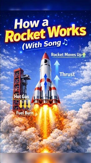 How a Rocket work । Understand by this Song #ytshorts #science