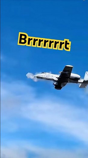 A-10 Warthog Low Pass Strafe | BRRRRT in Action
