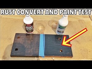 Before using on the F350 Frame and Silverado Fender Flares - Rust Converter and Paint Experiment