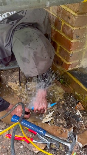 How to connect a live water main like a pro #water #plumber #how #howto #homeimprovement #doityourself #fail #plumbing #epic | Db builders Sussex LTD