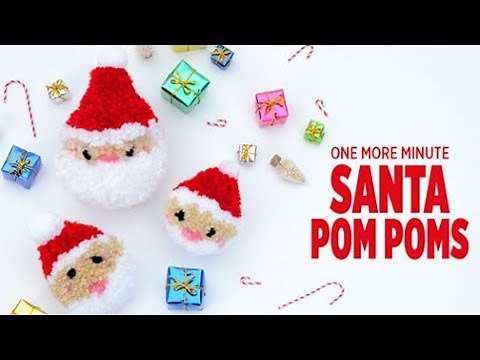 One More Minute: Santa Pom Poms