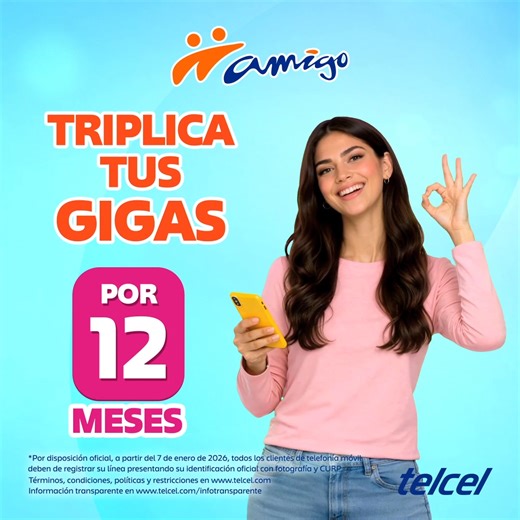 La mejor Red 5G con la mayor cobertura y velocidad te espera con grandes beneficios por 12 meses | Telcel