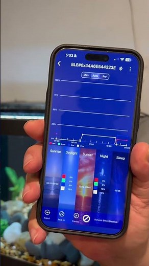 Aquarium lighting made easy (fluval aquasky2.0)#fish #fluval #fishtank #aqurium lighting