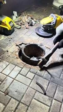 Cast Iron Flange repair. #plumbing #closeup