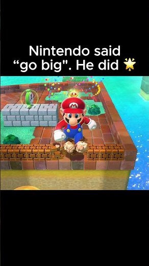 Mega Mario Vs Rabbit in Super Mario 3D World #mario #nintendoswitch #nintendo