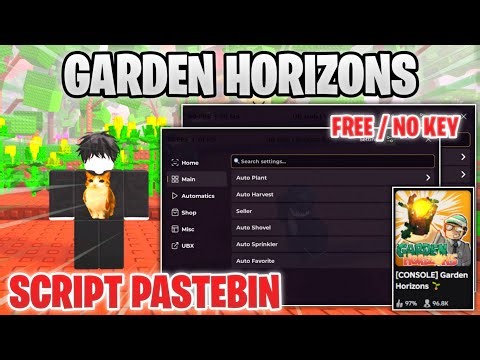 Garden Horizons SCRIPT PASTEBIN - AUTO FARM, QUESTS, AURA HARVEST, SELL, PLANT & MORE ! *OP*