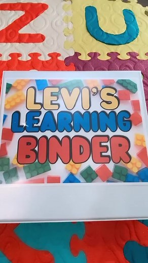 Custom Lego Learning Binder for Levi