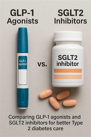 GLP-1 Agonists vs. SGLT2 Inhibitors: Best Practices for Type 2 Diabetes Care