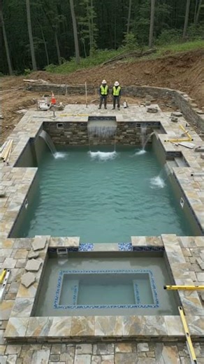 USA From Dirt to Dream Pool Backyard