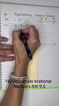 8th 9.5 Approximating irrational numbers #squareroots #irrationalnumbers