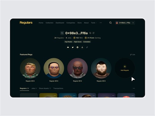 Drag-and-Drop Profile UI