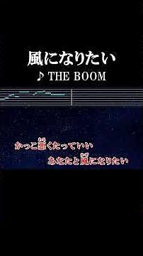 かっこ悪くたっていい あなたと風になりたい #カラオケ #歌詞 #風になりたい #theboom #onvocal #本人ボーカル #1994