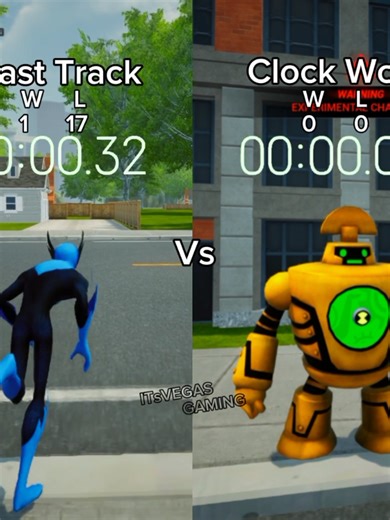 Fast Track vs Clock Work in Ben 10 Game