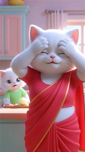 JoAi kitten's Onion chopping challenge 😳